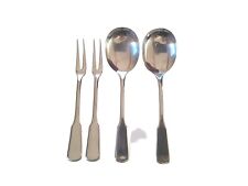 Justinus Spaten Edelstahl 18-10 2 Fleischgabeln 2 Vorlegelöffel