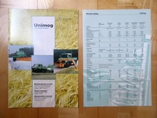 Prospekt, Mercedes UNIMOG U 90-130-1400-1600-2100, 4+2 Seiten UNGARISCH 1996 TOP