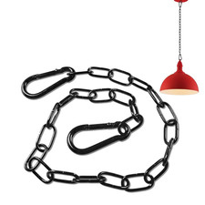 Kette Schwarz Stahlkette 0.6m