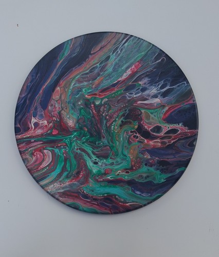 Handarbeit gemälde fluid art - gemälde,