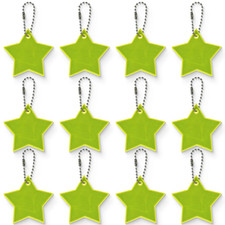 Sicherheits Reflektor Anhänger 12 Stück Stern Kinder Rucksack Schulranzen