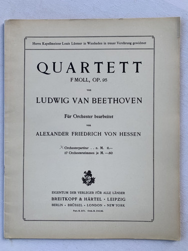 Noten beethoven quartett f - beethoven.,