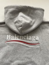 Balenciaga Hoody Sweatshirt Unisex Grau NEUw.