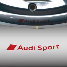 Aufkleber Felgen Audi Sport S Line Alufelge A3 A4 A5 A6 TT Q3 S-LINE A1 ROT