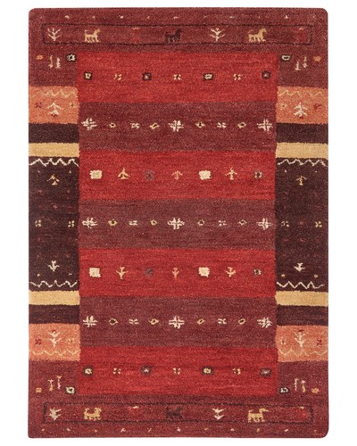 Gabbeh teppich rot dunkelrot - gabbeh,