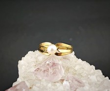 Perlen Ring - 333 Gold gr. 60 - Goldring Damen Schmuck 