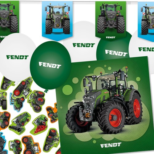 Deko set fendt traktor - deko-set,