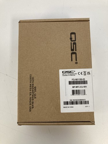 Qsc mfc wh controller - qsc, mp-mfc-eu-wh