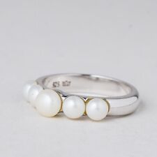 Ring Perlen 3,71 g 925er Silber Größe 53 (16,8 mm Ø)