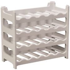 ARTECSIS Weinregal aus Kunststoff stapelbar - Modulares Flaschenregal granitgrau