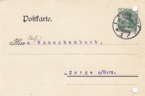 Nordhausen postkarte 1913 - postkarte,