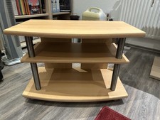 Fernsehtisch mit Rollen in Buche Gut gebraucht 69cm x 48,5cm x 39cm (BxHxT)