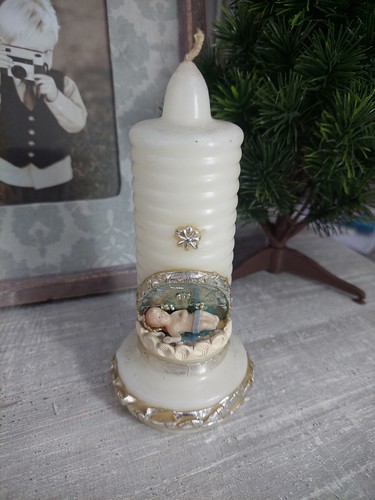 Kerze jesuskind handmade - kerze,