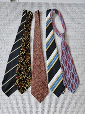 5 Herren Krawatten Paket Retro 