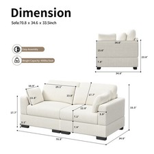2 Sitzer Sofa Couchgarnitur Schlafsofa Sofagarnitur Modern Sofa Wohnzimmer