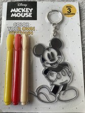Mickey Mouse  ++ Schlüsselanhänger ++ OVP ++  Disney + 4 Teilig  + Zum Bemalen