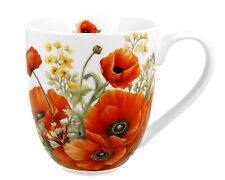 DUO FLOWER CLASSIC XXL Becher 1000 ml POPPIES New Bone China Porzellan