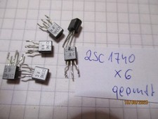 6 Stück Transistor  2SC1740  Si  NPN 50V  0,1A  0,3W 90MHz   gebraucht geprüft