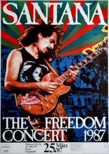Santana 1987 plakat in - -,