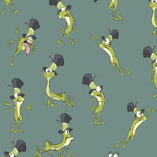 Witzige Frösche 100% Baumwollstoff 0,5m Stoff Kinderstoff Meterware Nähen BB014