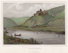 Collenberg Main Original kolorierter Stahlstich Mayer 1847