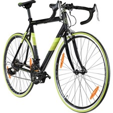 Galano Giro D'Italia Rennrad 28"  Fitnessbike 14 Gänge schwarz/grün 56cm B Ware
