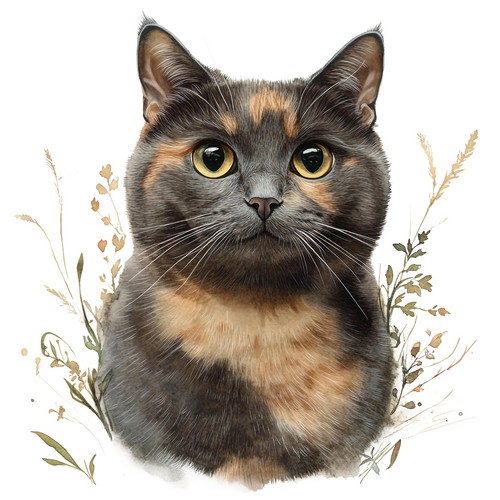 10x sticker schildpatt katze - schildpatt,