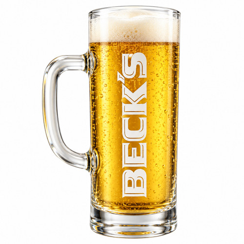 Becks bierkrug glas - becks,