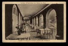 HANAU am Main * Kurhaus Wilhelmsbad, Colonade Promenade Brunnen etc * sw-AK 1917