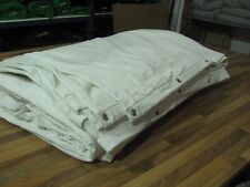 B1 Bühnenvorhang CS Molton  Stoff weiß  6m x 12m Geöst Hintergrund Polyester