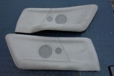 Orig. BMW 3er E36 M3 Cabrio Türpappen Leder Inlays Hinten Abgenäht Hellgrau