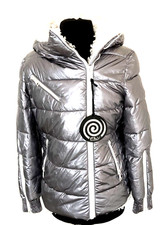 Fly steppjacke silber m - steppjacke, gr.