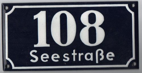 Emailschild hausnummer - hausnummer,