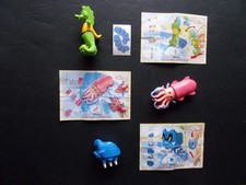 Ü-Ei -  " Meerestiere " ... 2007 ... Seepferd/Tintenfisch/Meerestier + 3 BPZ