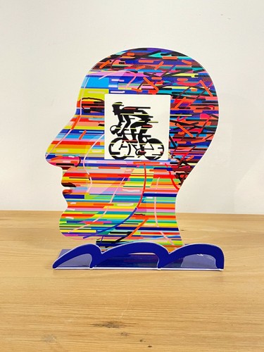 Pop art metallskulptur - metallskulptur, "