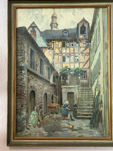 Aquarell sannsche haus - aquarell, in