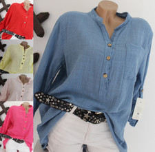 Italy Bluse Hemd Bluse Tunika