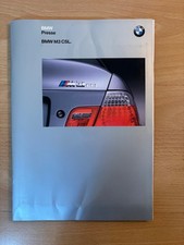 Pressemappe bmw csl - m, e