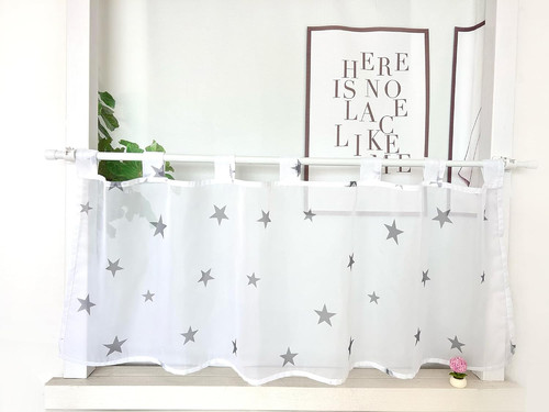 Voile scheibengardine mit - voile,