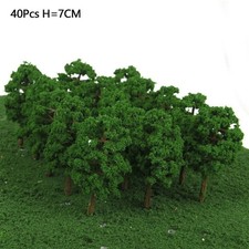40Stück Baum Modell Bäume Zug Eisenbahn Architektur Wald Landschaft Layout Deko