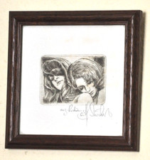 Freundinnen-Original-Radierung