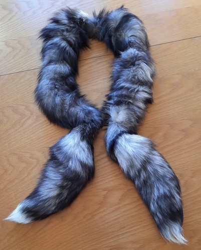 Echt silberfuchs stola - echt, silberfuchs-stola