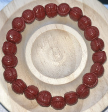 Schildkröte Zinnober Armband Stretcharmband Edelstein Kristall Heilstein 10 mm