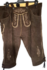 #235 L - Orig. Bayerische Herren Trachtenlederhose - Mit Hosenträger - Größe 60