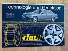 Rial Alufelgen Mercedes W201 190E Felge LM Original 1986 Vintage Advert Werbung
