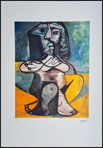 Pablo picasso seated nude - pablo, *