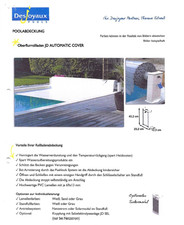 Poolabdeckung oberflurrollladen mit Schlüsselschalter Für Pool 6 x 4 Meter