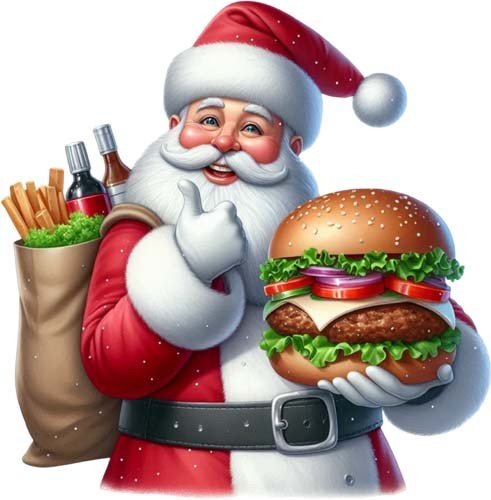 Bunte weihnachten santa - weihnachten,