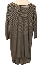 Vero Moda Damen Nachthemd schwarz weiss Gestreift sieht aus wie Blau gr 38