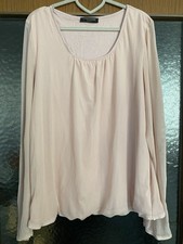 Schiffhauer Blusenshirt 1/1 Arm Gr. XXL (42/44) Puder - Beachte Beschreibung!